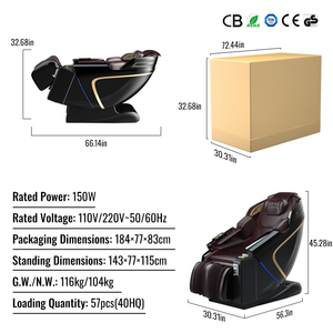 Poltrona Massaggiante Elettrica 4D di Lusso per Palestre, Commerciale, a Gravità Zero, con Sistema di Pagamento - Product Image 6