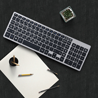Ensemble clavier et souris sans fil pour ordinateur portable, ordinateur de bureau, PC, boutons indépendants, confort mince, OEM, ciseaux, pied ABS, accessoires informatiques