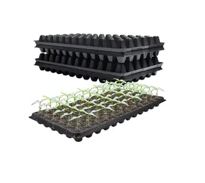 2024 durável 72 células de plástico para sementes começarem a crescer bandeja de germinação de mudas gor viveiro de vegetais