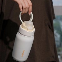Bouteille d'eau sport en acier inoxydable 304 à isolation sous vide, isolation thermique 12-24 heures, forme de balle, design moderne minimaliste