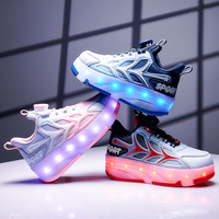 Nouveaux patins à roulettes unisexes pour enfants, à double roue, chaussures tendance, écologiques, confortables, avec doublure en coton amortissant