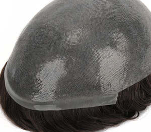 Tupé de <span class=keywords><strong>Cabello</strong></span> Humano Virgen Indio Liso con Lazo en V, Superfino de 0.03-0.04mm, <span class=keywords><strong>para</strong></span> <span class=keywords><strong>Hombre</strong></span>, 8X10, Totalmente de <span class=keywords><strong>Cabello</strong></span> Humano, PU - Product Image 5