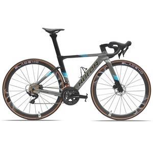 Bicicleta de Carretera de Fibra de Carbono <span class=keywords><strong>VICTORIA</strong></span> con Doble Freno de Disco, Cableado Interno Completo, 22 Velocidades, Bicicleta Aerodinámica para el Tour de <span class=keywords><strong>Francia</strong></span>, Rígida - Product Image 1