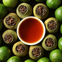 T16 Groothandel Rauwe Losse Thee Gedroogd Fruit Gevuld Kleine Groene Mandarijn Pu'er Thee Geschenkdoos 250g 28 stuks