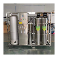 Système de filtration par osmose pour le traitement de l'eau de 500 L pour machine à glace / Machine à eau pure par osmose inverse de 1000 L sur plateforme en acier inoxydable
