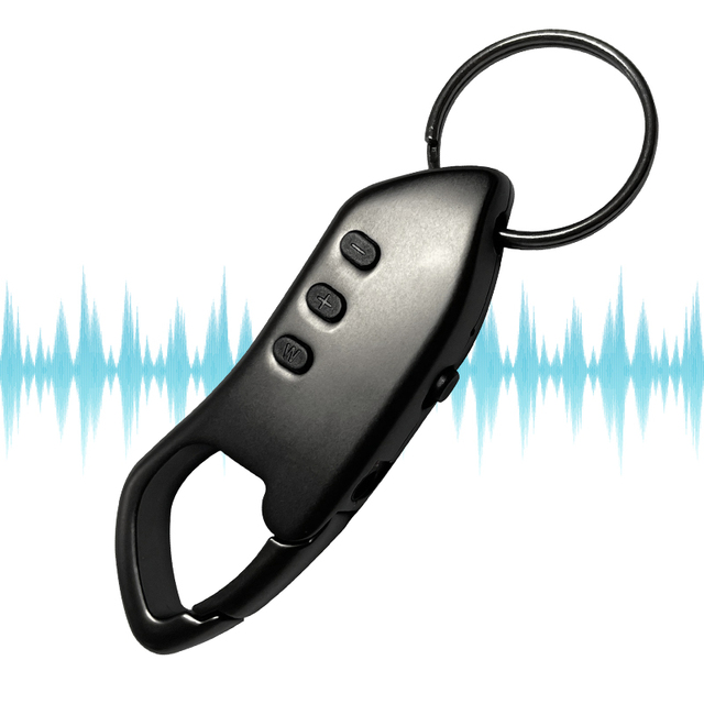 Aomago KL120 64GB Mini Handheld MP3 Voice Recorder Portable Keychain Design with Voice Activation in WAV Format