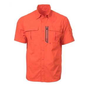 Fisherman's Sun Protection Doble bolsillo Abertura en la espalda Manga corta Uniforme de trabajo informal <span class=keywords><strong>Camisa</strong></span> de pesca para hombres - Product Image 5