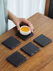 In Stock Wholesale Customised Bar Paper Marble Set Slate Coasters - Product Image 5