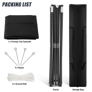Özel yüksek kaliteli açık 3x3 hareketli açık tuval katlanır reklam Pop Up gölgelik fuar sergi çadır olaylar için - Product Image 3