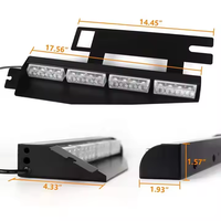 Barra de Luces LED Súper Brillante para Ambulancia, Luces Estroboscópicas de Advertencia, Luces de Visera Ocultas para Iluminación de Automóviles