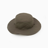 Sombrero de Pescador de Nailon de Secado Rápido, Sombreros de Senderismo de Ala Ancha, Gorra de Senderismo Unisex para Exteriores con Correa para la Barbilla