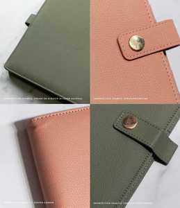 Premium B5 <strong>A4</strong> A5 A6 Custom logo Gift Pu Leather Baby Wedding Bride Padfolio Portfolio Organizer Budget 6 Ring Binder <strong>Planner</strong> - Product Image 4