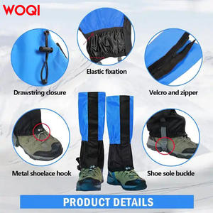 Protège-jambes imperméables Woqi pour la randonnée, l'alpinisme, le camping, la protection en plein air, mollets d'adultes, polyester - Product Image 5