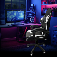 Chaise de jeu ergonomique à usage intensif noire à led vente directe du fabricant expédition rapide