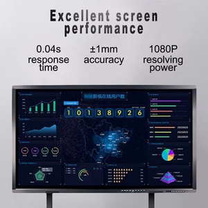 Pizarra digital de pantalla plana interactiva multitáctil LCD móvil de 70 pulgadas personalizada, tablero inteligente con pantalla táctil - Product Image 3