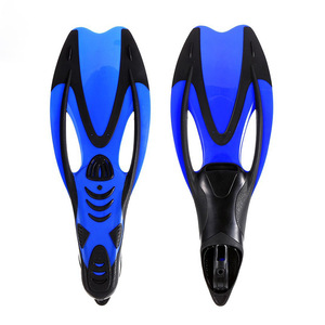 Aletas de Natación HhaoSport Azules de TPR Flexibles para Buceo Libre, Pesca y Caza, Tallas XS, S, M, L, XL - Product Image 1