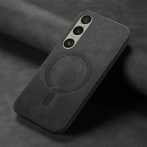 Coque de Téléphone en Cuir avec Charge Sans Fil Magnétique pour Sony <span class=keywords><strong>Xperia</strong></span> 1 VI 10 VI <span class=keywords><strong>1V</strong></span> 5V 10V - Product Image 1