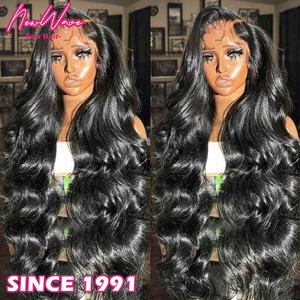 全卷曲原始发质高品质蛋卷波浪假发 13X4 网状前额 100% 人发松散波浪假发 - Product Image 5