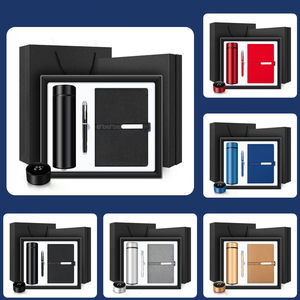 समर्थन कम अनुकूलन फैक्टरी आउटलेट लक्जरी लंबी चांदी बकसुआ नोटबुक उपहार आइटम स्मारिका कार्यालय उपहार सेट प्रचार - Product Image 4