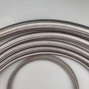 Joint de dilatation flexible en acier inoxydable tressé de 3/4 po (3 <span class=keywords><strong>pouces</strong></span>) avec <span class=keywords><strong>tuyau</strong></span> en PTFE métallique ondulé et bride - Product Image 4