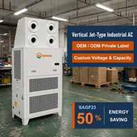 Système de climatisation industriel OEM personnalisé à marque privée, quatre jets, 11 % d'économie d'énergie pour salle d'équipement