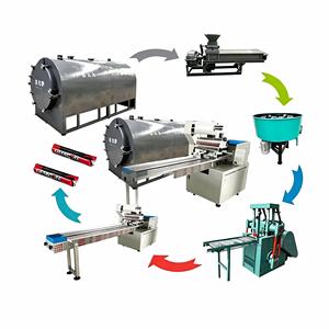 Ligne de production de briquettes de charbon de chicha par presse hydraulique, moteur haute productivité 5000-8000 pièces/h, en acier - Product Image 1