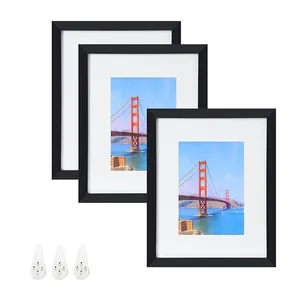 Bingkai foto meja bergaya Modern sederhana gantungan dinding plastik PVC bingkai foto dengan dukungan Pencabut
