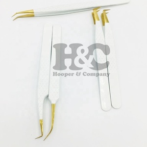 ชุดแหนบขนตาสแตนเลสสีขาวสำหรับต่อขนตาขนมิงค์แบบปลายแหลมออกแบบโลโก้ได้ตามต้องการ - Product Image 5