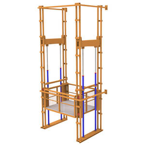 0.3टन 0.5टन 2टन चार-स्तंभ रेल इलेक्ट्रिक हाइड्रोलिक लिफ्टिंग प्लेटफॉर्म फ्रेट लिफ्ट इलेक्ट्रिक लिफ्ट कार्गो लिफ्ट - Product Image 1