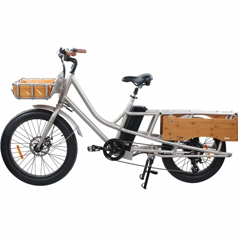 2022 1000W वयस्क के लिए 52v बैटरी बिजली कार्गो बाइक सड़क साइकिल Ebike Bybrid वितरण Bicicleta Electrica