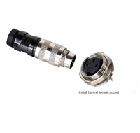Contactos masculinos IP67 a conector de cable de enchufe C091 AISG M16