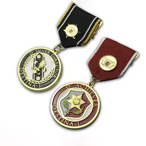 Factory Customized Marathon Medal Paint Trophy Commemorative Medal School Enterprise Medal