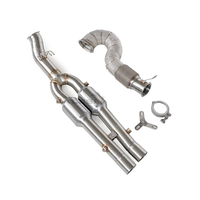 Tubo de Escape Aislado de Acero Inoxidable SS304 para Audi RS3 2.5T 2015-2023, Venta al Por Mayor de Fábrica, Tubo Frontal que Aumenta el Flujo y Mejora la Potencia