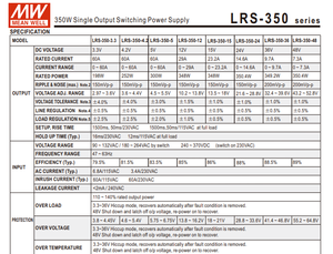 MEAN WELL LRS-350-12 348W <b>12V</b> 29A Ultra Slim 30mm AC-DC Enclosed Waterproof <b>Switching</b> Power Supply for LED Lighting AC90-264Vac - Product Image 3