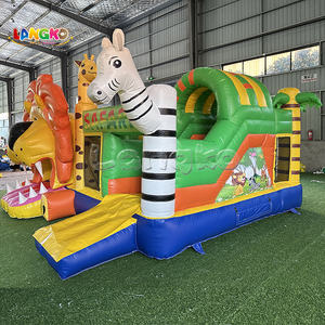 Parc animalier Hupfburg Château gonflable le plus vendu Maison de rebond gonflable populaire bon marché pour la fête des enfants - Product Image 6