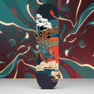 <span class=keywords><strong>Skateboard</strong></span> a Doppia Curvatura con Grafica Stampata UV, 7 Strati di Acero del Nord-Est, Alta Qualità, Basso MOQ, Personalizzabile, Vendita Diretta dalla Fabbrica - Product Image 1