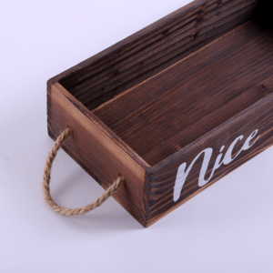 <strong>Nice</strong> <strong>Butt</strong> Decorative Wood Box Toilet Paper Holder Wooden Planter Box with Rope Handles Toilet Tank Tray for Bathroom and Toilet - Product Image 6