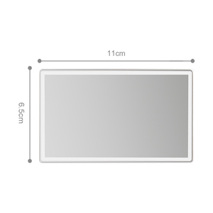 Espejo de Maquillaje de Nuevo Estilo, Universal para Interior de Auto, con Protección Solar, de Acero Inoxidable, Tamaño Pequeño - Product Image 1