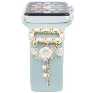 Décoration en métal pour <span class=keywords><strong>Apple</strong></span> <span class=keywords><strong>Watch</strong></span> Band Series 8 7 6 5 4 SE Accessoires Diamant Bijoux Charmes Perles Anneau Décoratif - Product Image 5