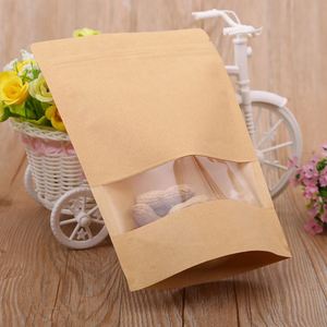Tea <b>Bag</b> Kraft Paper Self Sealing <b>Bag</b> Coffee Seeds <b>Sweets</b> Ziplock Seal Paper <b>Bag</b> Resealable Pouch Packaging - Product Image 3