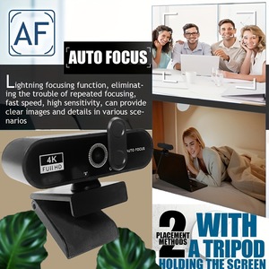 Webcam 2K QHD avec autofocus, caméra USB, microphone intégré pour ordinateur de bureau, ordinateur portable, streaming - Product Image 5