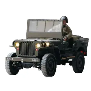 1/12 FMS 1941 Willys Mb Rtr绿色汽车2.4g 4wd履带式攀岩秤卡车越野车遥控模型成人玩具礼品
