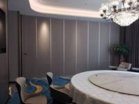 Sistem Partisi Lipat Akustik Komersial Hotel Modern yang Mudah Dipasang, Berlapis Kain, Dapat Dipindahkan, untuk Sekolah, Gedung Olahraga, Restoran, Rangka Aluminium