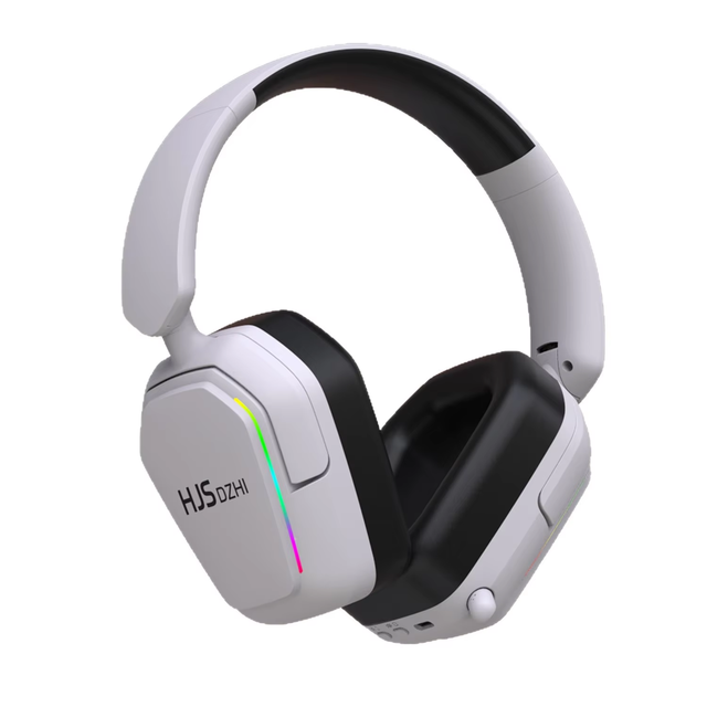 Spot Wholesale Over-ear Headphones Wired+2.4G+ Wireless for Leather Cord Gaming Headset Active Noise Cancellation (ANC)