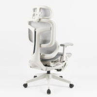 Mobilier de bureau moderne confortable 360 °   Chaise de bureau ergonomique pivotante entièrement en mesh avec accoudoirs réglables