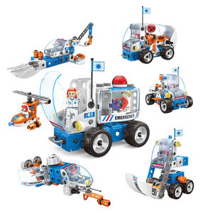 Kit de Construction STEM 7-en-1 de 117 Pièces : Ensemble de Vis et Écrous pour Véhicules, Jouet d'Ingénierie Créative pour Enfants de 5 Ans et Plus, Idéal comme Cadeau - Product Image 1