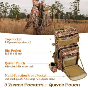 Échantillon gratuit de sac à flèches de tir à l'arc, porte-flèches en PU, 61 cm, pour arc à poulies, arc recurve, chasse, entraînement au tir, organisateur de flèches - Product Image 2