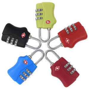 लोकप्रिय सस्ते कीमत प्लास्टिक रीसेट <span class=keywords><strong>3</strong></span> अंकों टीएसए संयोजन सामान सूटकेस बैग ताला - Product Image 5