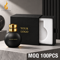 Parfum Woody personnalisé LF, unisexe, flacon en verre noir mat, longue tenue, écologique, parfum intense original, vaporisateur personnalisé