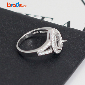 Beadsnice แหวนเงินการตั้งค่าที่พอดีกับการได้ยินเครื่องประดับอัญมณี27336 27648 - Product Image 5